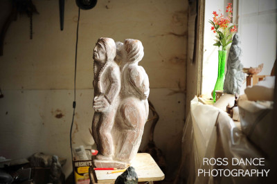 sculpture in progress